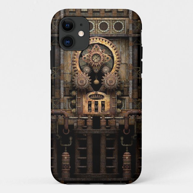 Coques Case-Mate iPhone Machine infernale de Steampunk (Dos)