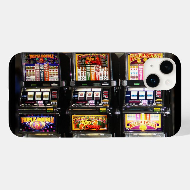 Coques Case-Mate iPhone Machines de rêve - Machines à sous Lucky (Verso (horizontal))