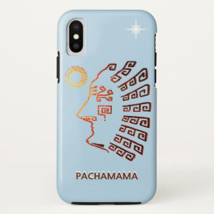 Case-Mate iPhone Case Machu_Picchu élégant, Soleil et Étoile sur fond Bl