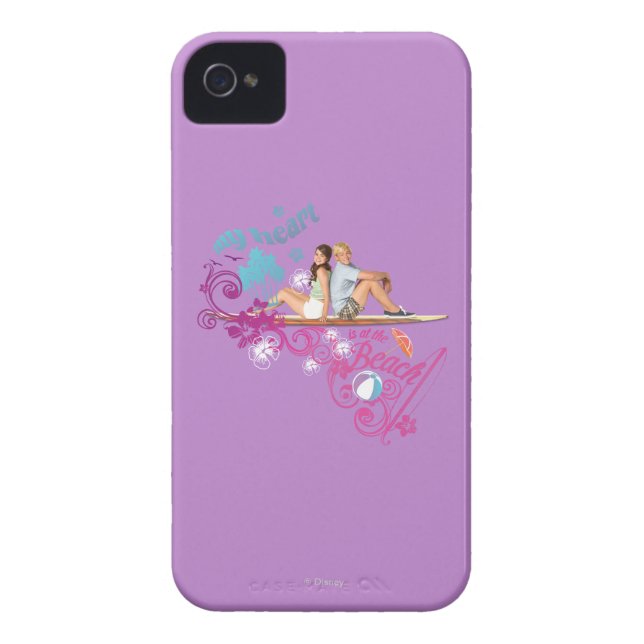 Coques Case-Mate iPhone Mack & Brady - Mon coeur est à la plage (Dos)