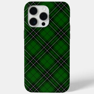 Coque iPhone 15 Pro Max MacLean Tartan vert et noir plaid