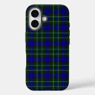 Coque Pour iPhone 16 Macneil de Colonsay tartan bleu vert plaid