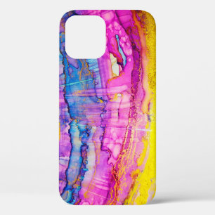 Case-Mate iPhone Case Macro de nuages colorés, plaque d'encre.