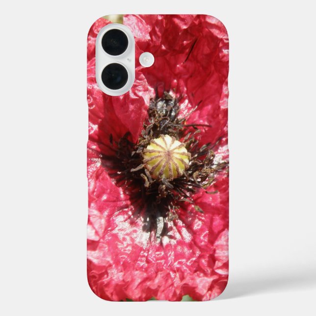 Coques Case-Mate iPhone Macro Fleur de Coquelicot Rouge (Verso)