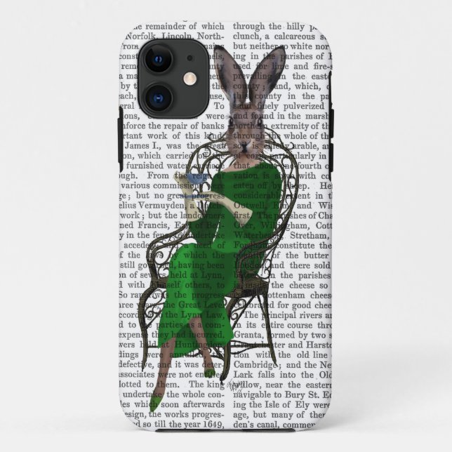 Coques Case-Mate iPhone Madame Bella Rabbit Taking Tea 2 (Dos)