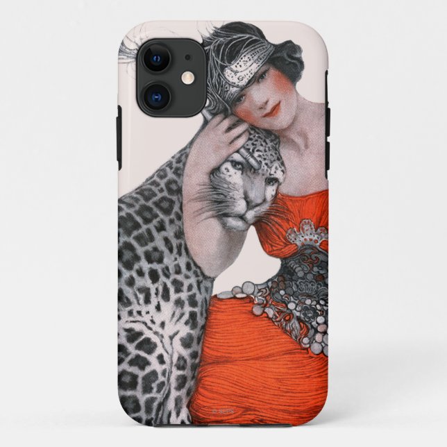 Coques Case-Mate iPhone Madame et léopard (Dos)
