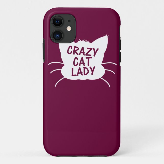 Coques Case-Mate iPhone Madame folle de chat (Dos)