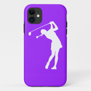Coque Case-Mate Pour iPhone Madame Golfer Silhouette White de l'iPhone 5 sur