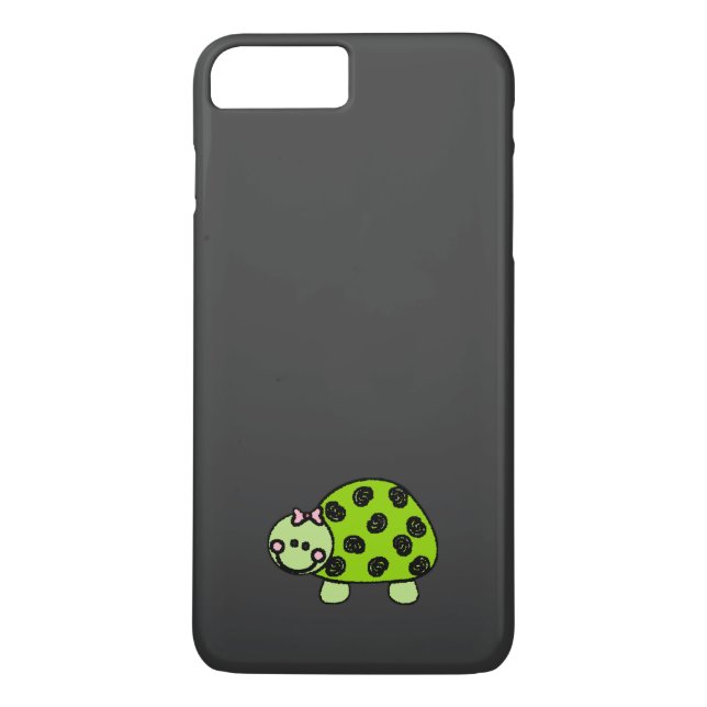 Coques Case-Mate iPhone Madame lunatique mignonne de tortue (Dos)