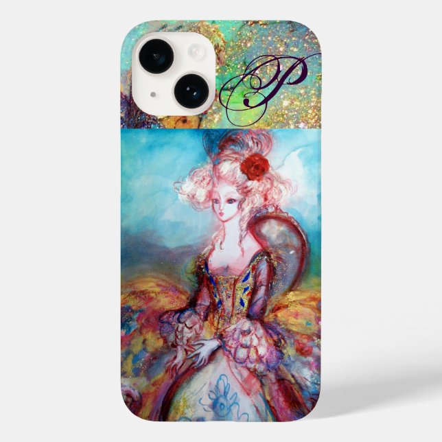 COQUES Case-Mate iPhone MADAME POMPADOUR ÉLÉGANT MONOGRAMME MODE BEAUTÉ (Verso)
