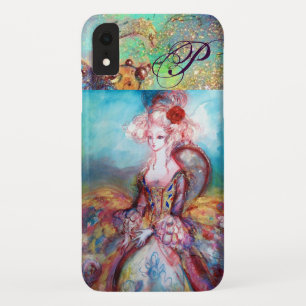 COQUE POUR iPhone XR MADAME POMPADOUR ÉLÉGANT MONOGRAMME MODE BEAUTÉ