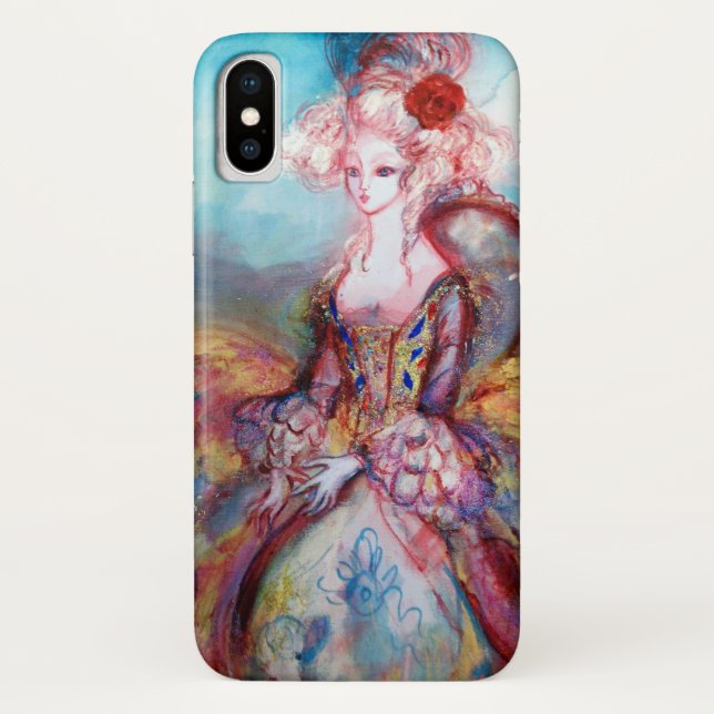 Coques Case-Mate iPhone MADAME POMPADOUR, Élégante mode beauté (Dos)