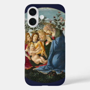Coque Pour iPhone 16 Madonna Adoring l'Enfant avec 5 Anges Botticelli