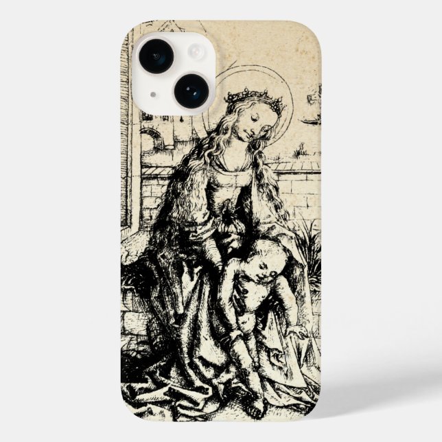 Coques Case-Mate iPhone Madonna et l'enfant Vierge Marie (Verso)