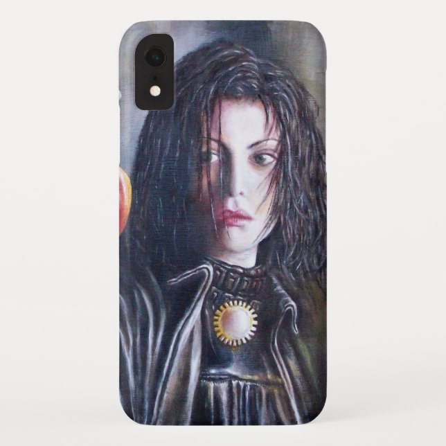 Coques Case-Mate iPhone MAGDALEN ET POMEGRANATE Noir Blanc Rouge (Dos)