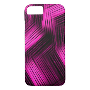 Coques Pour iPhone Magenta Abstrait contemporain