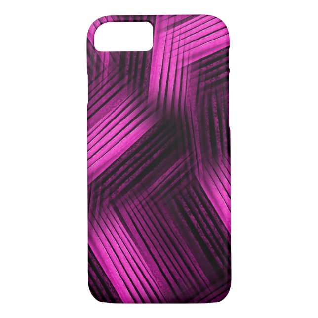 Coques Case-Mate iPhone Magenta Abstrait contemporain (Dos)