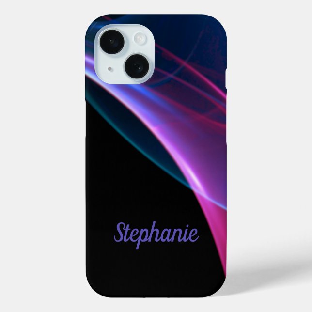 Coques Case-Mate iPhone Magenta et Bleu Sweep Artwork (Verso)