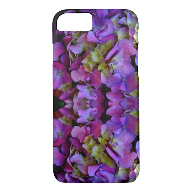 Coques Case-Mate iPhone Magenta Purple bleu jaune Hydrangeas fleurs (Dos)