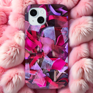 Coque Pour iPhone 15 Magenta violet rose bordeaux moderne tendance
