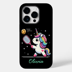 Coque Pour iPhone 14 Pro Magical Pickleball Unicorn - Drôle Joueur d'Imagin