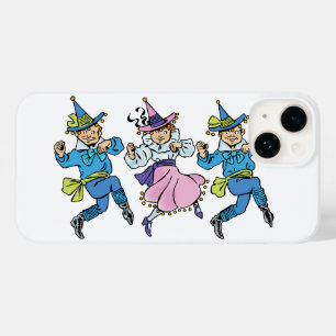 Coque Pour iPhone 14 Magicien vintage d'Oz, mignonne Munchkins Dansant