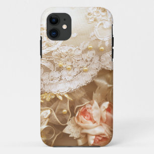 Coques Pour iPhone Magnifique iPhone Lace & Pearls vintage 5 5S