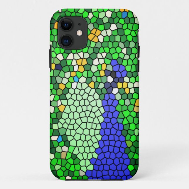 Coques Case-Mate iPhone Magnifique Peacock mosaïque cadeaux d'art customis (Dos)