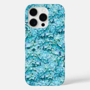 Coques iPhone 16 Pro Magnifiques fleurs d'hortensia turquoise