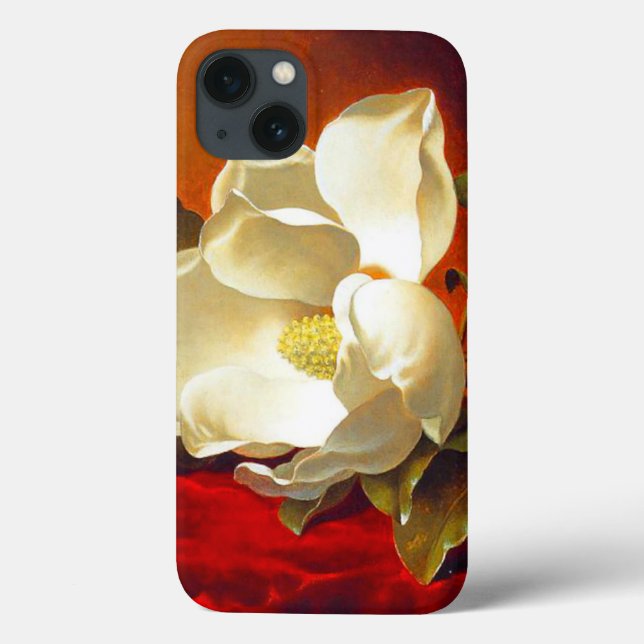 Coques Case-Mate iPhone Magnolia sur Red Velvet Martin Johnson Heade (Verso)