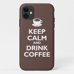 Case-Mate iPhone Case Maintenez café calme et de boissons (le moka)