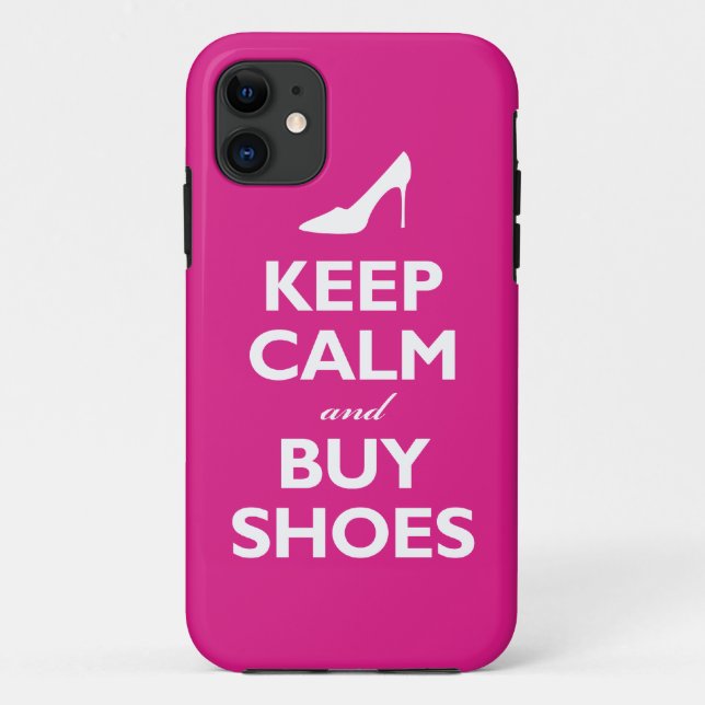 Coques Case-Mate iPhone Maintenez calme et achetez les chaussures (les (Dos)