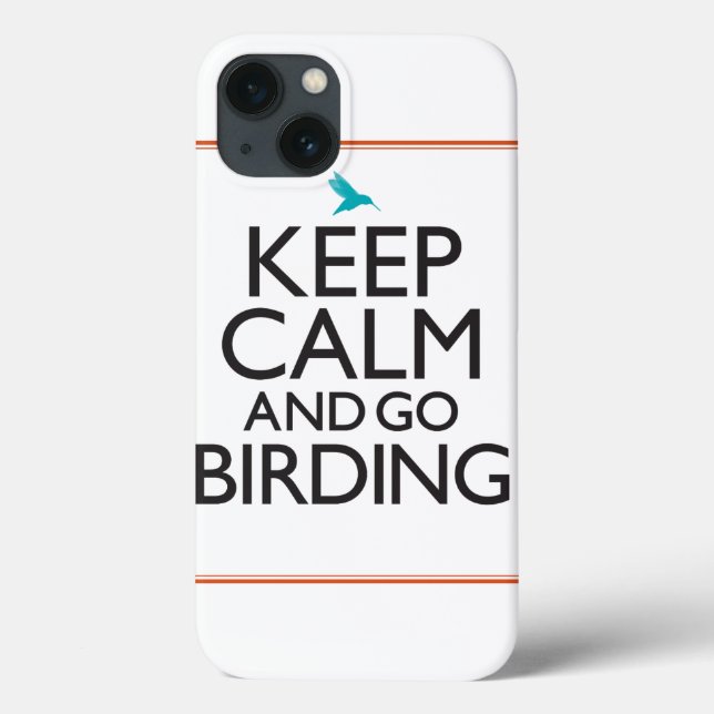 Coques Case-Mate iPhone Maintenez calme et allez Birding (Verso)