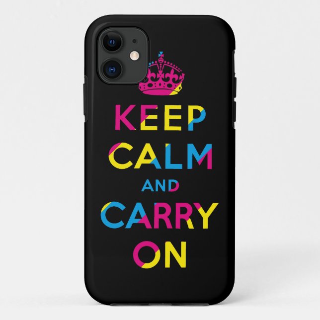 Coques Case-Mate iPhone maintenez calme et continuez CMYK (Dos)