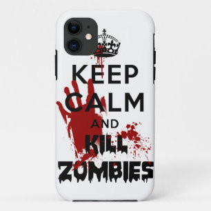 Etui iPhone Case-Mate Maintenez cas calme et de mise à mort de zombis