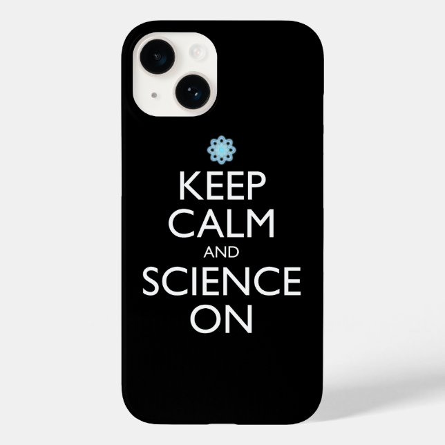 Coques Case-Mate iPhone Maintenez Le Calme Et La Science Sur (Verso)