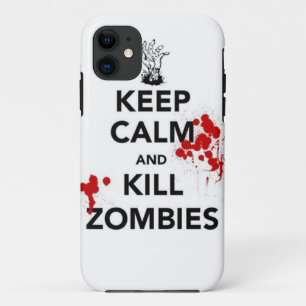 Coque Case-Mate Pour iPhone maintenez les zombis calmes et de mise à mort