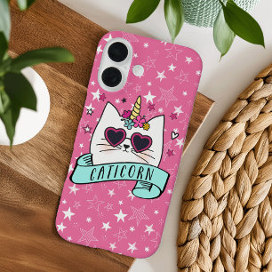 Coque Pour iPhone 16 Maïs magique Kawaii Cat Unicorn