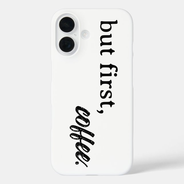 Coques Case-Mate iPhone mais tout d'abord, le café (Verso)