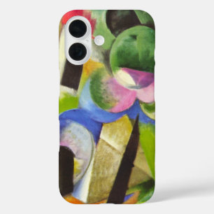 Coque Pour iPhone 16 Maison avec des arbres par Franz Marc, Vintage Fin