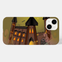 Maison de sorcière éffrayante Halloween et château
