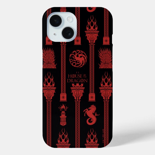 Coques Case-Mate iPhone Maison du Motif de la crête du Dragon (Verso)