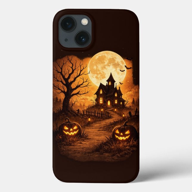 Coques Case-Mate iPhone Maison hantée épouvantable Halloween  (Verso)