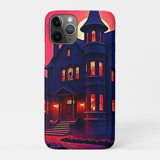 Coques Case-Mate iPhone Maison Haunted éffrayant à Dusk Design (Dos)