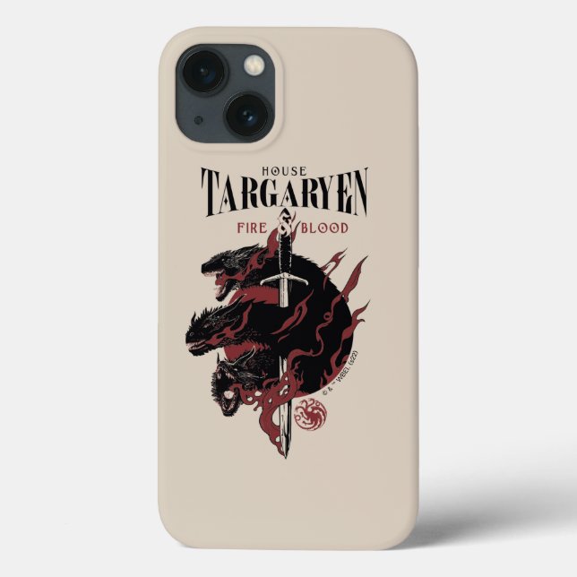 Coques Case-Mate iPhone Maison Targaryen - Feu et Sang (Verso)
