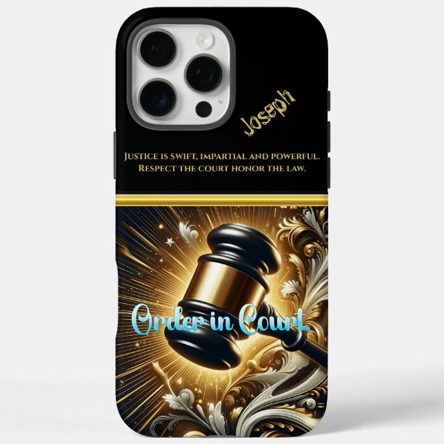 Coques Case-Mate iPhone Majestic Gavel de la justice dans Grandeur (Verso)