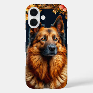 Coque Pour iPhone 16 Majestueux Berger Allemand 🌿 Esprit Fort et Loyal