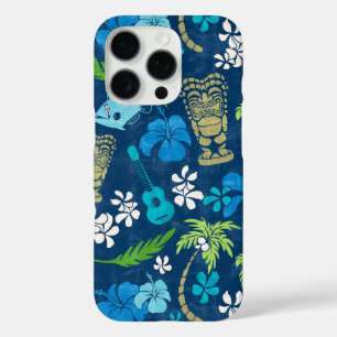 Coques iPhone 16 Pro Makapuu Beach Batik Hawaïen Navy