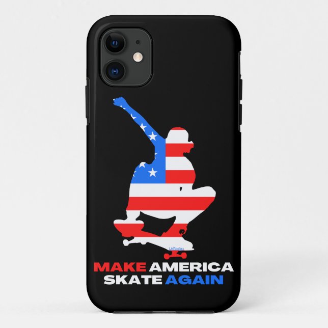 Coques Case-Mate iPhone MAKE AMERICA SKATE AGAIN ollie grab edition        (Dos)