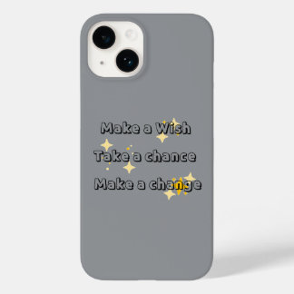Coque Pour iPhone 14 MakeaWish, Takeachance, boîtier de téléphone Makea